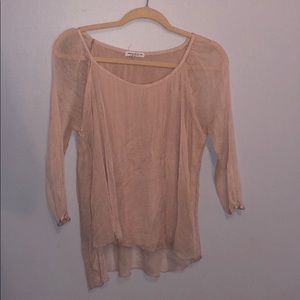 Blush pink blouse